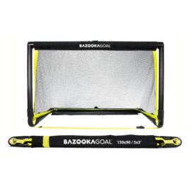 BazookaGoal 150x90 összecsukható kapu fekete hálóval