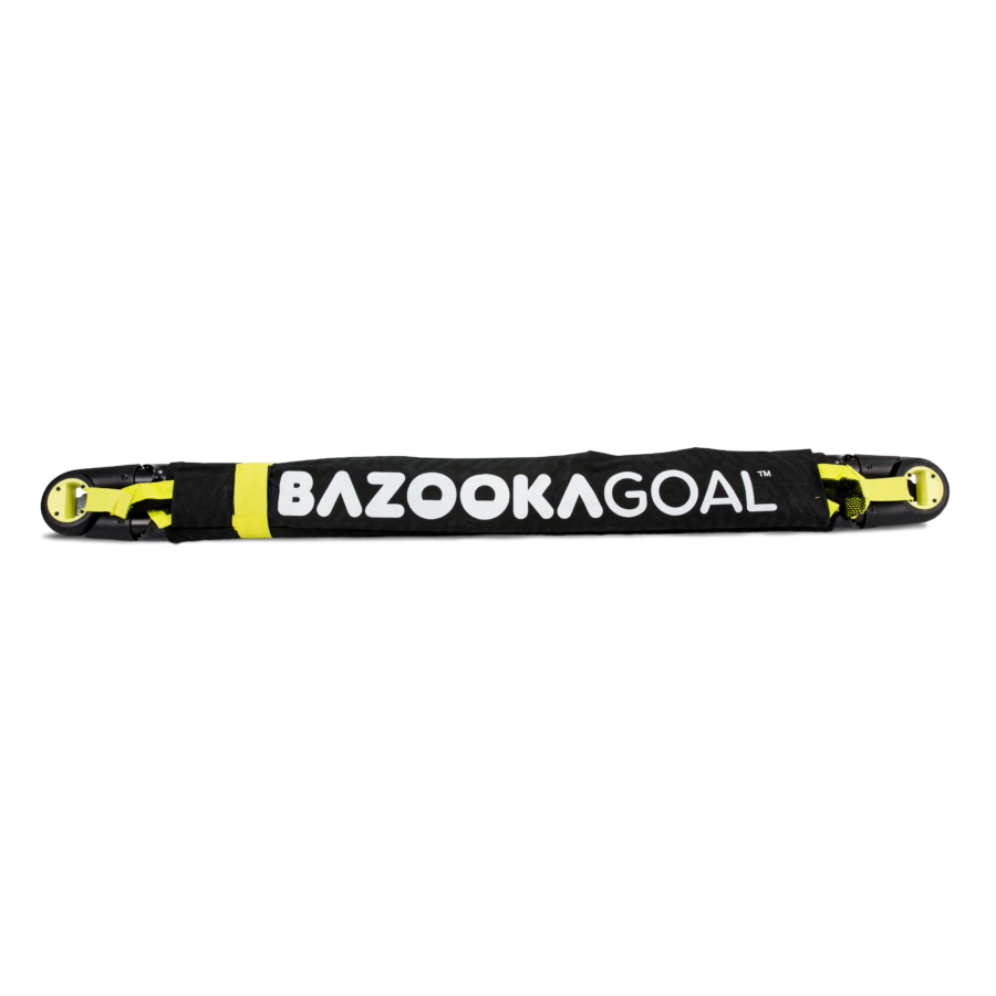 Kép 3/8 - BazookaGoal 150x90 összecsukható kapu fekete hálóval