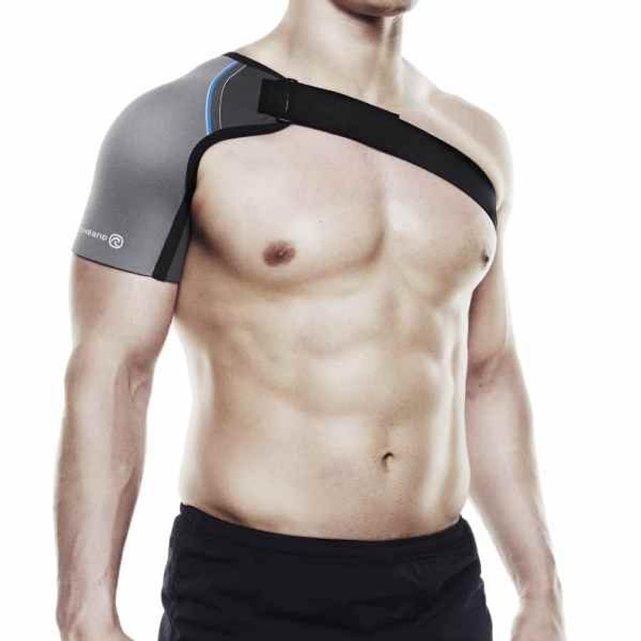 Kép 3/3 - Rehband Vállvédő Core Line - szürke-kék-fekete 2